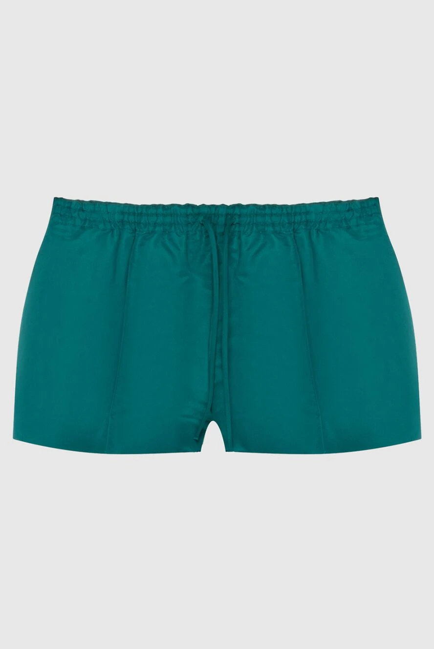 Valentino woman green silk shorts for women купить с ценами и фото 170835 - photo 1