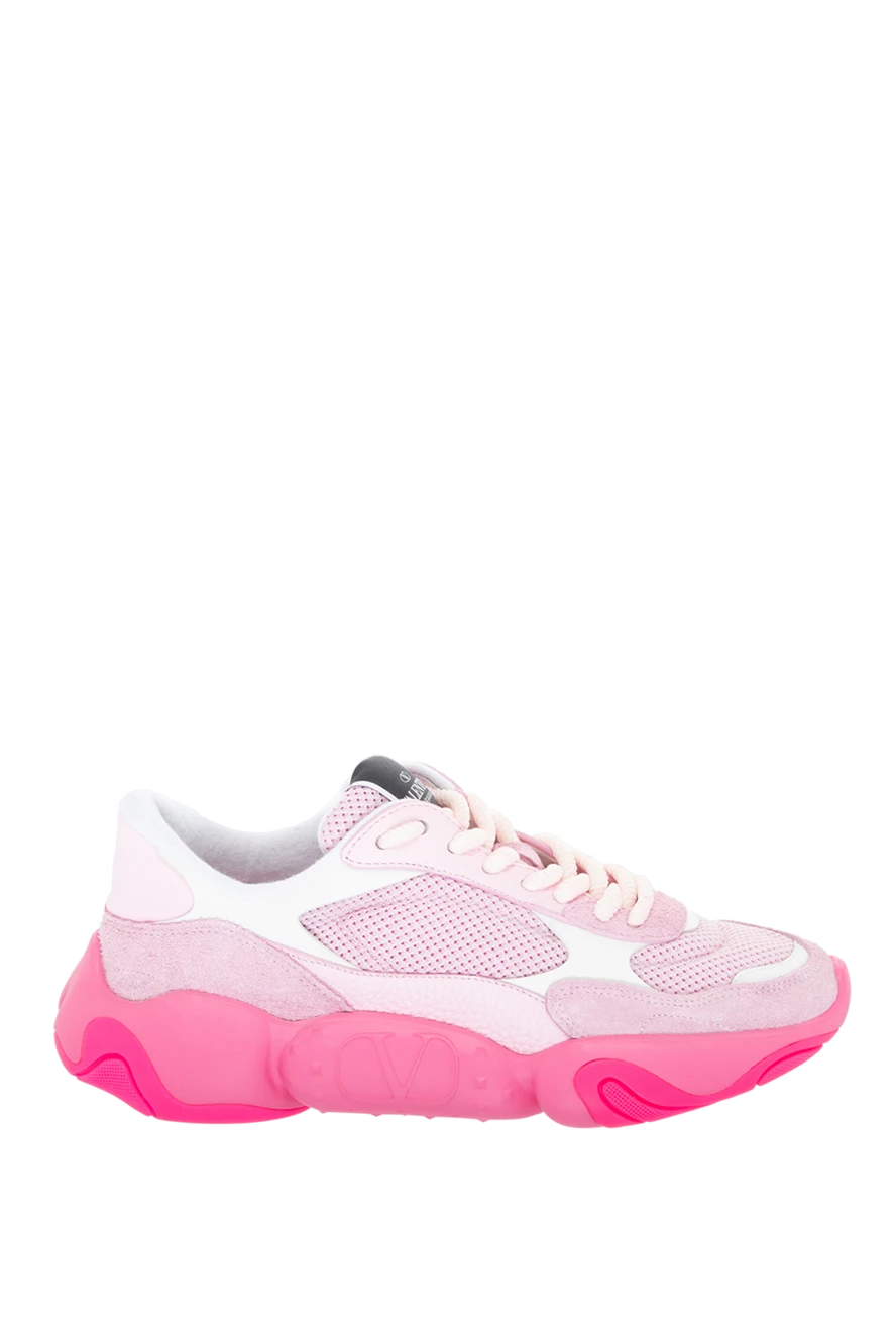 Valentino woman pink leather sneakers for women купить с ценами и фото 170852 - photo 1