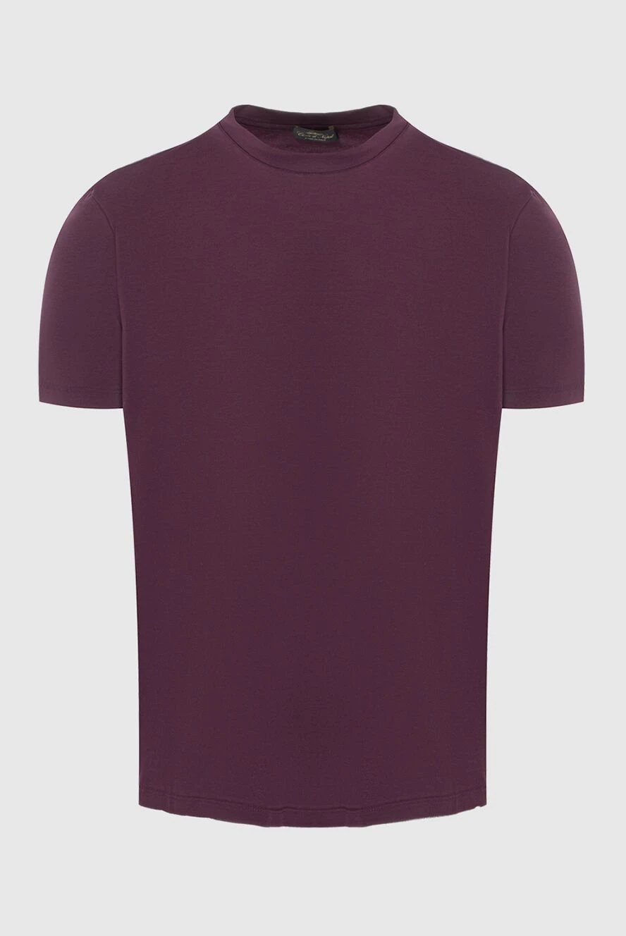 Cesare di Napoli man t-shirt burgundy for men купить с ценами и фото 170953 - photo 1