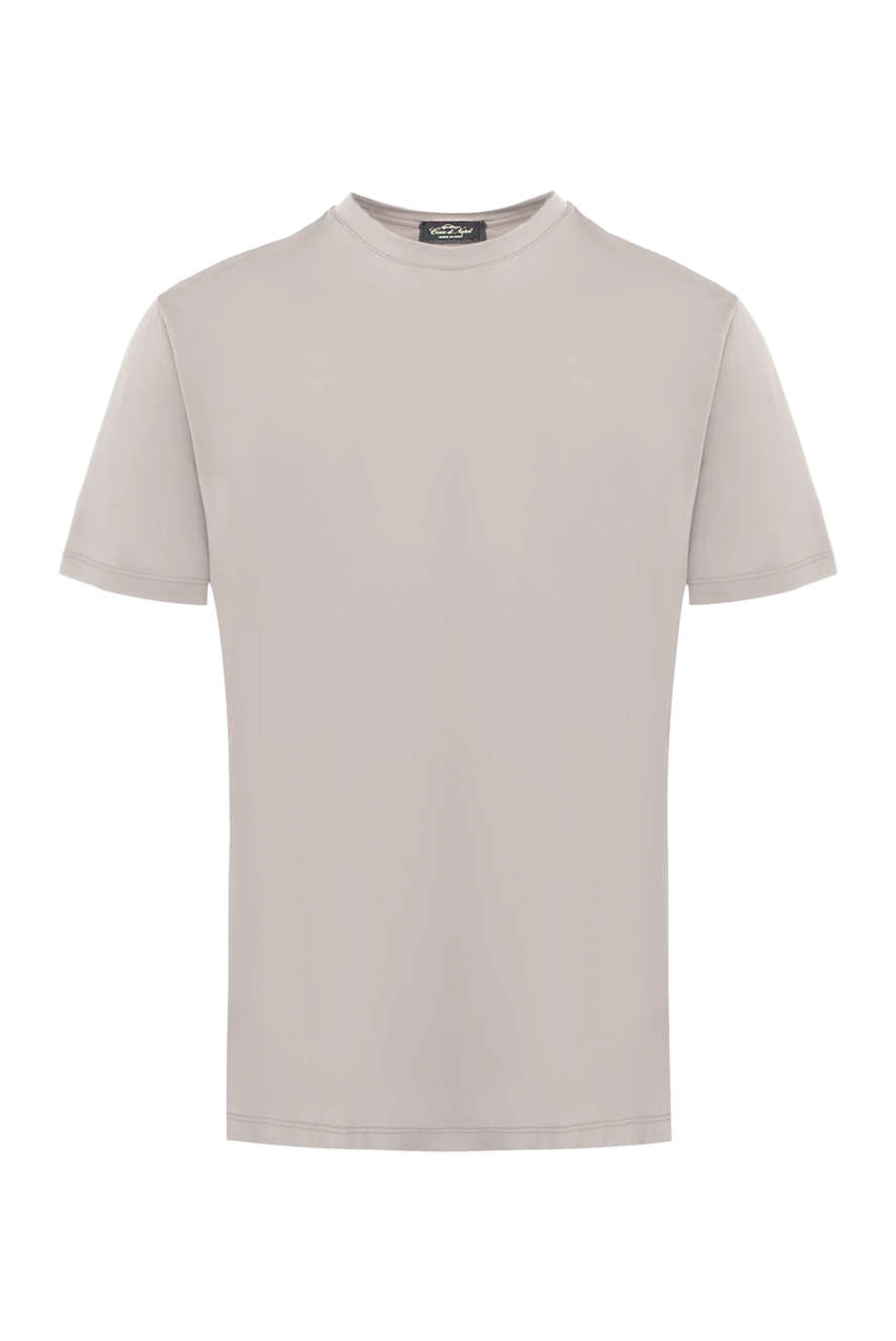 Cesare di Napoli man t-shirt beige for men купить с ценами и фото 170954 - photo 1