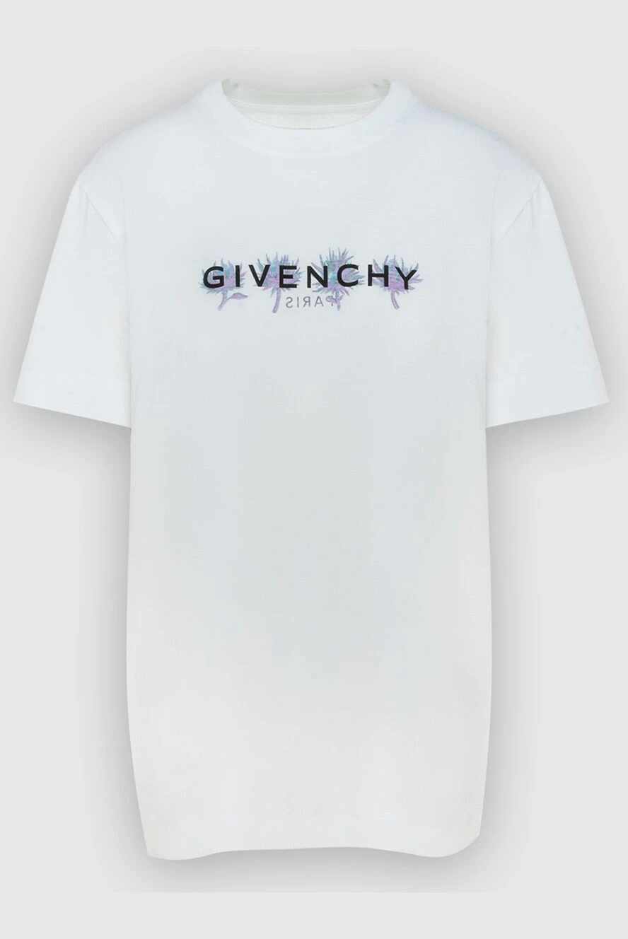 Givenchy Әйелдер әйелдерге арналған ақ мақтадан жасалған футболка купить с ценами и фото 171071 - фото 1