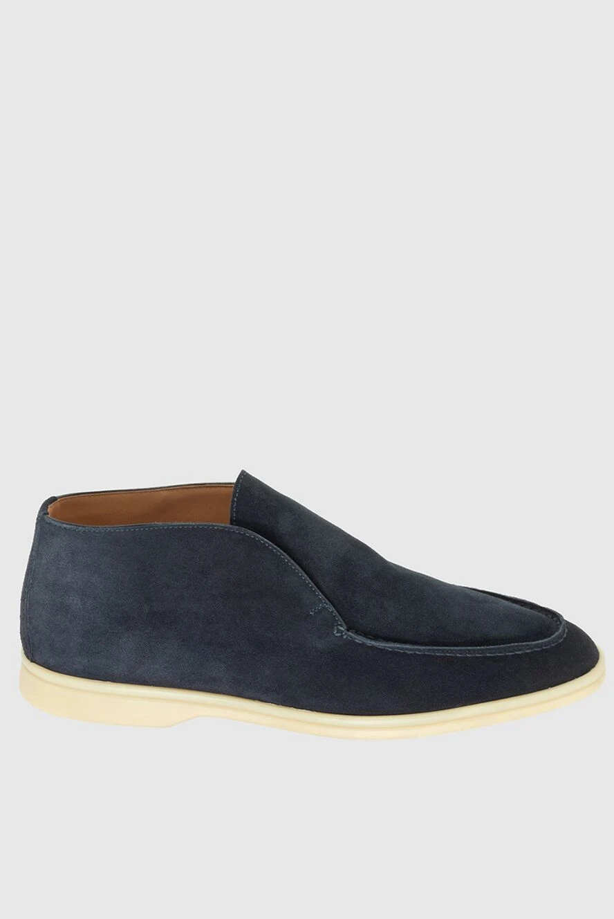 Il Gergo man blue suede loafers for men купить с ценами и фото 171204 - photo 1