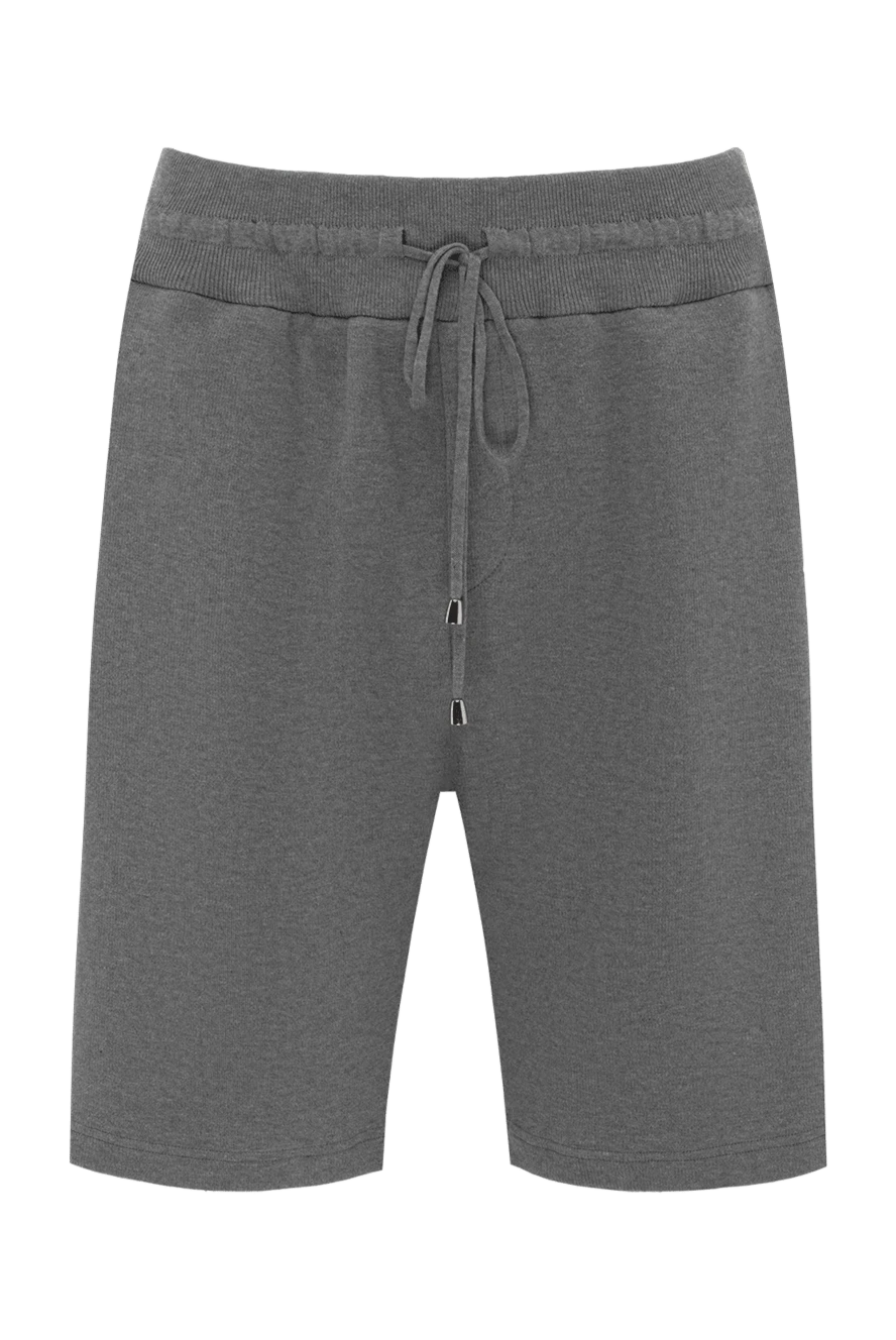 Cesare di Napoli man cotton shorts for men, gray купить с ценами и фото 171255 - photo 1