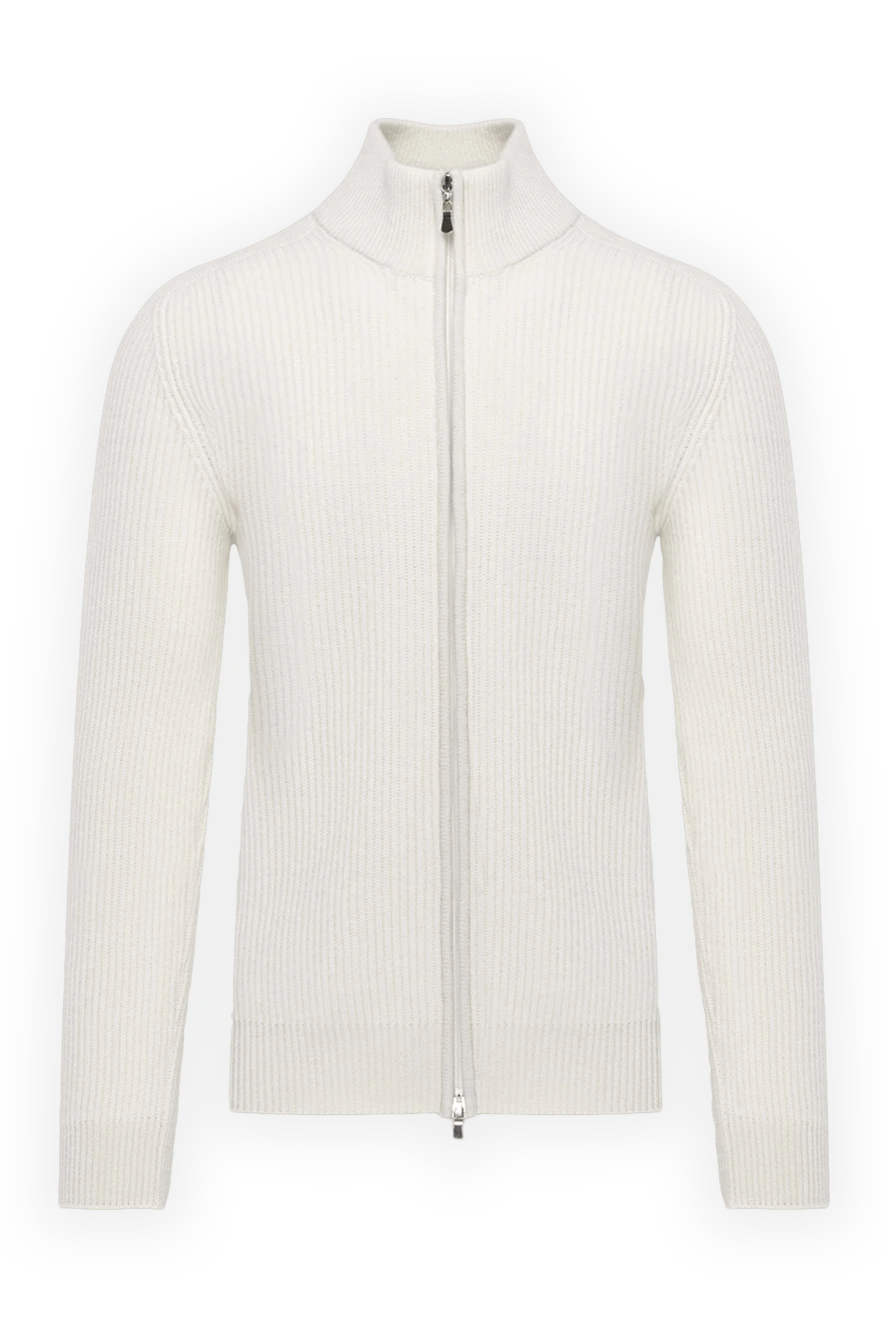 Gran Sasso man beige cashmere cardigan for men купить с ценами и фото 171266 - photo 1