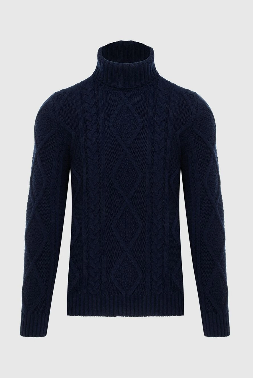 Gran Sasso man men's blue wool jumper купить с ценами и фото 171271 - photo 1