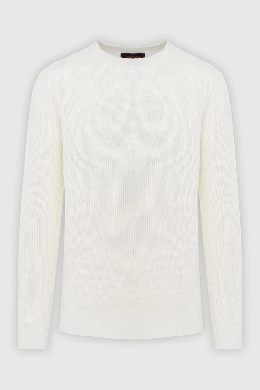 Gran Sasso man white wool jumper for men купить с ценами и фото 171301 - photo 1