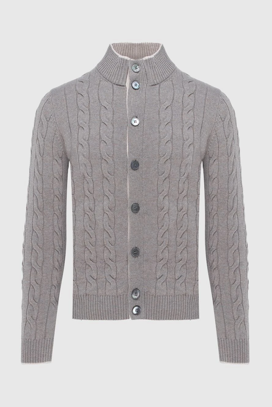 Gran Sasso man cardigan made of wool, viscose and cashmere, beige for men купить с ценами и фото 171336 - photo 1