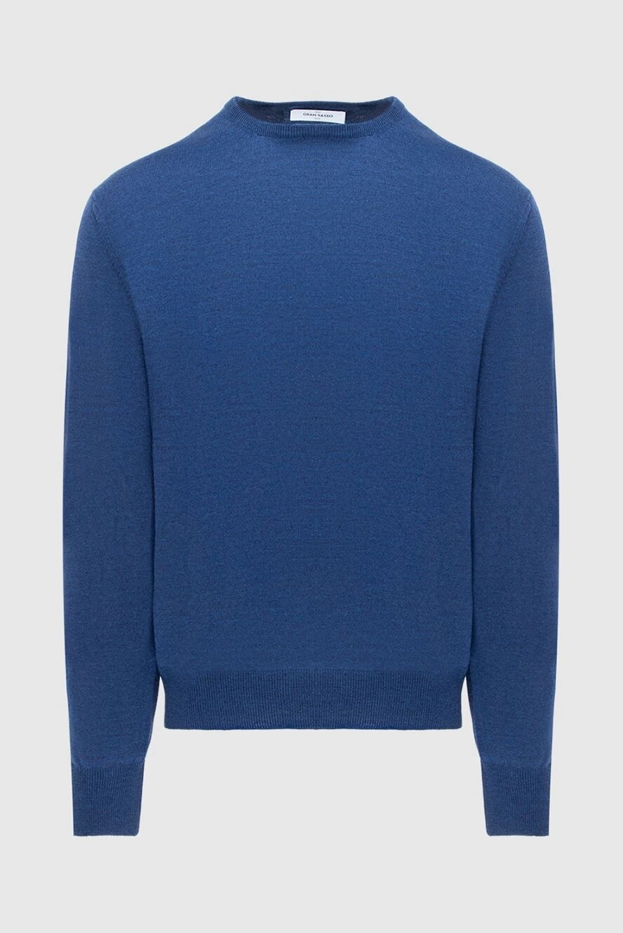 Gran Sasso man blue wool jumper for men купить с ценами и фото 171358 - photo 1