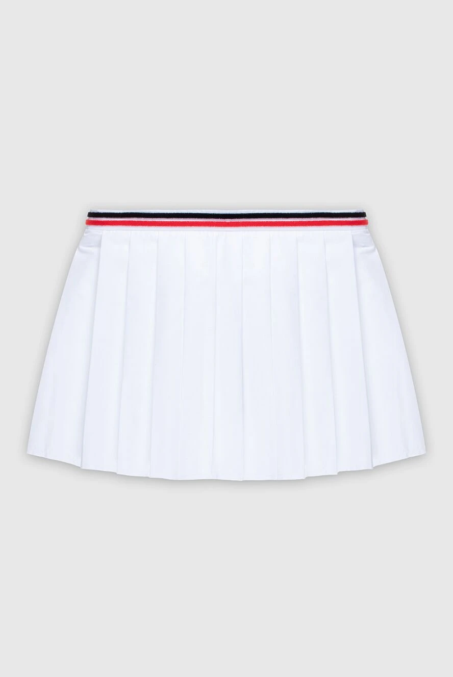 Miu Miu woman white cotton and polyester skirt for women купить с ценами и фото 171425 - photo 1