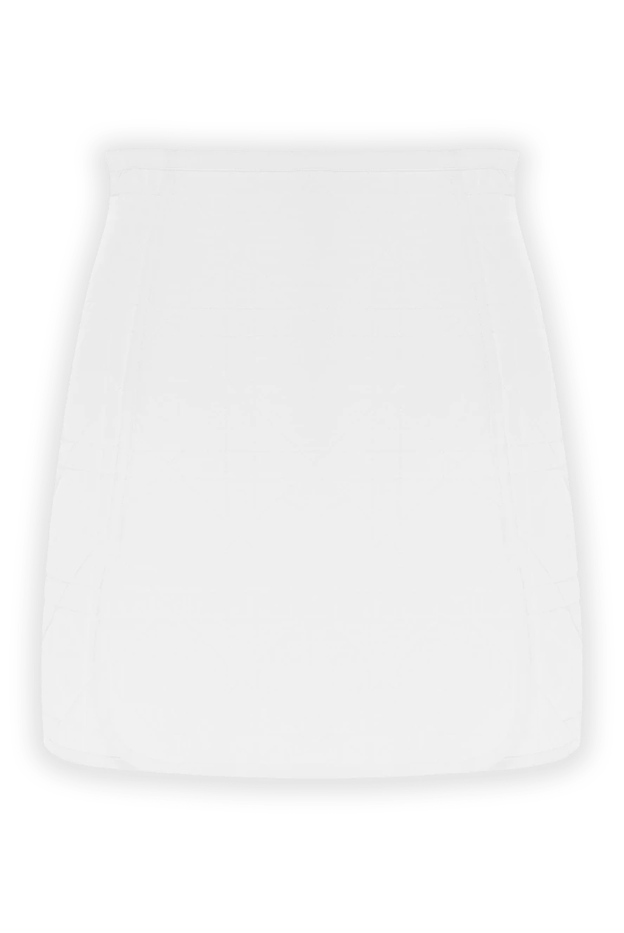 Dior стеганая юбка белого цвета с узором макроканнаж 171464 - фото 1