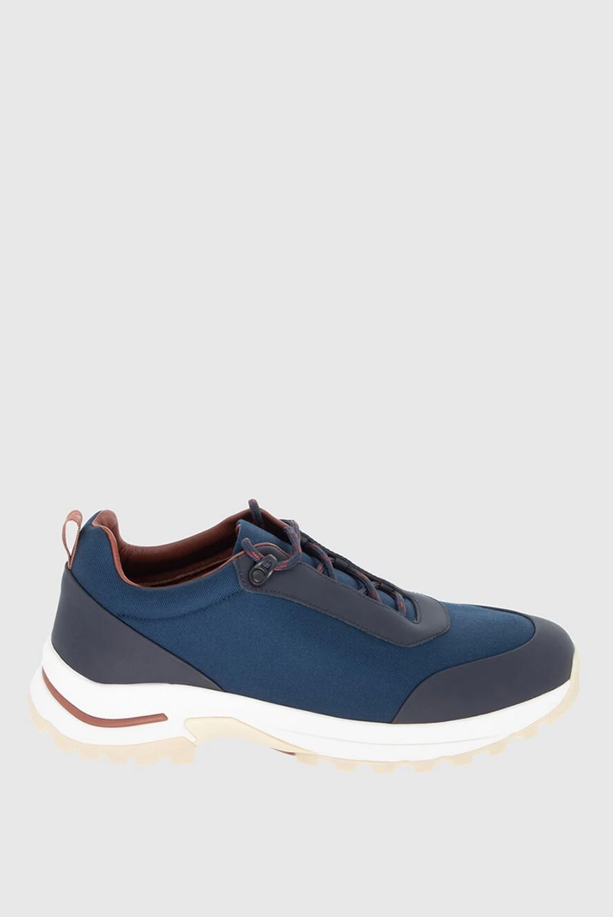 Loro Piana man blue wool sneakers for men купить с ценами и фото 171468 - photo 1