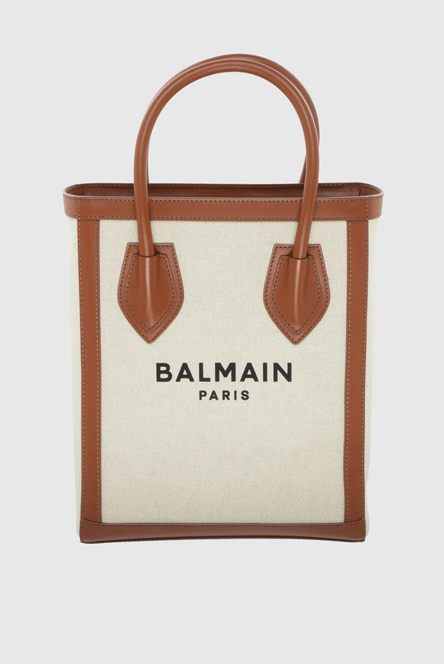 Balmain woman shopper bag beige for woman купить с ценами и фото 171552 - photo 1