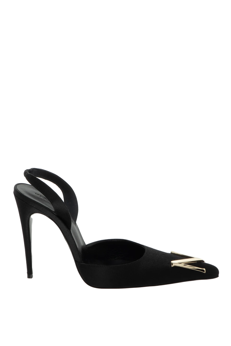 Magda Butrym woman black leather and silk shoes for women купить с ценами и фото 171603 - photo 1