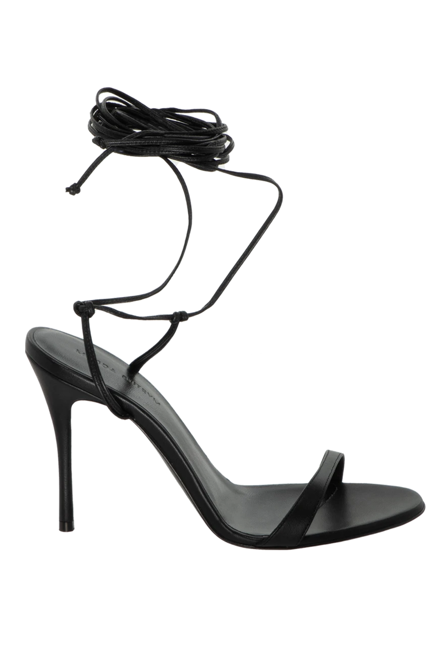 Magda Butrym woman black leather sandals for women купить с ценами и фото 171605 - photo 1