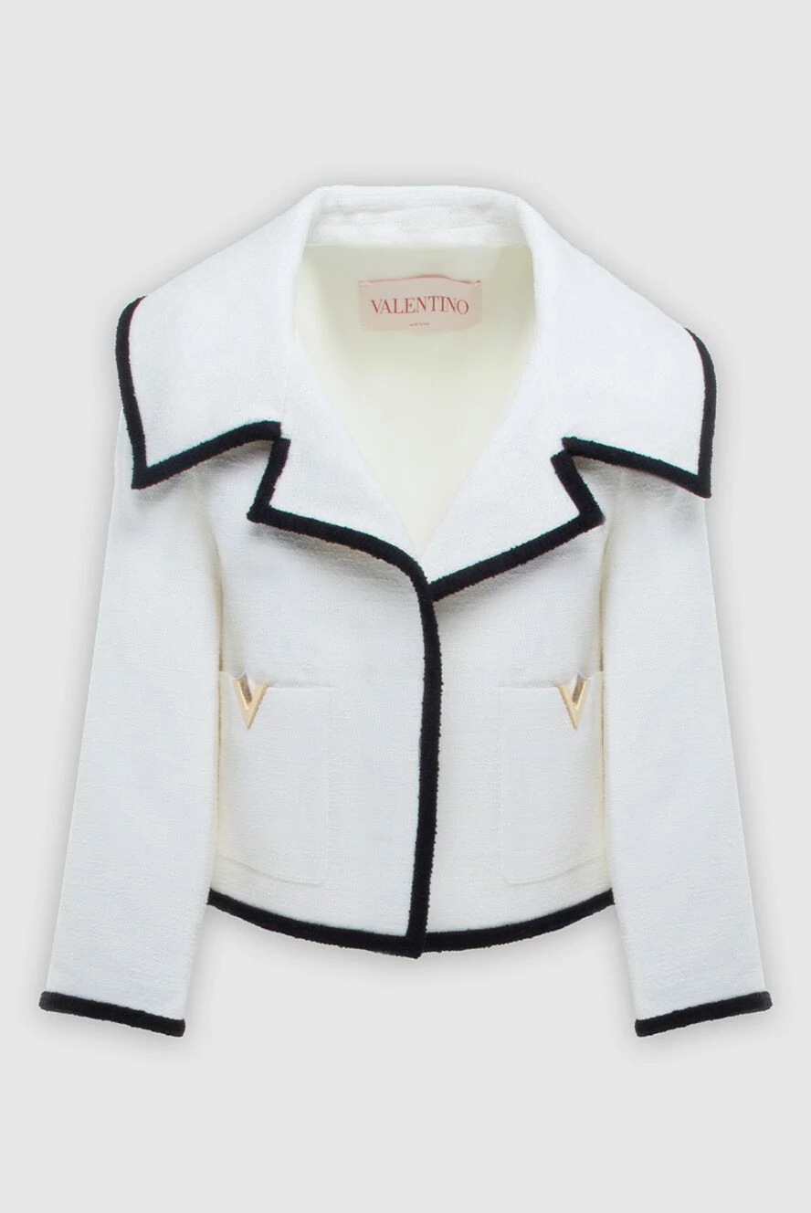 Valentino woman women's white jacket купить с ценами и фото 171634 - photo 1