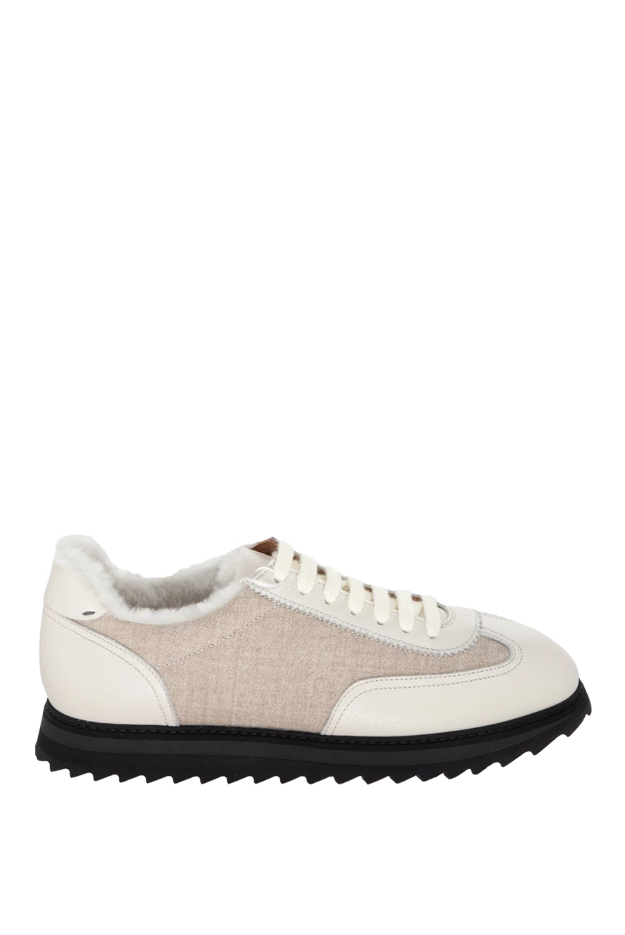 Doucal`s man beige sneakers for men купить с ценами и фото 171759 - photo 1