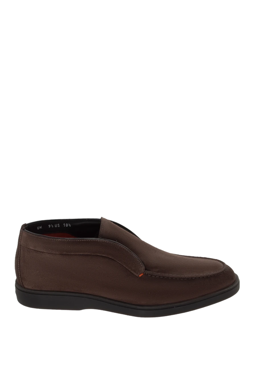 Santoni man brown leather loafers for men купить с ценами и фото 171783 - photo 1