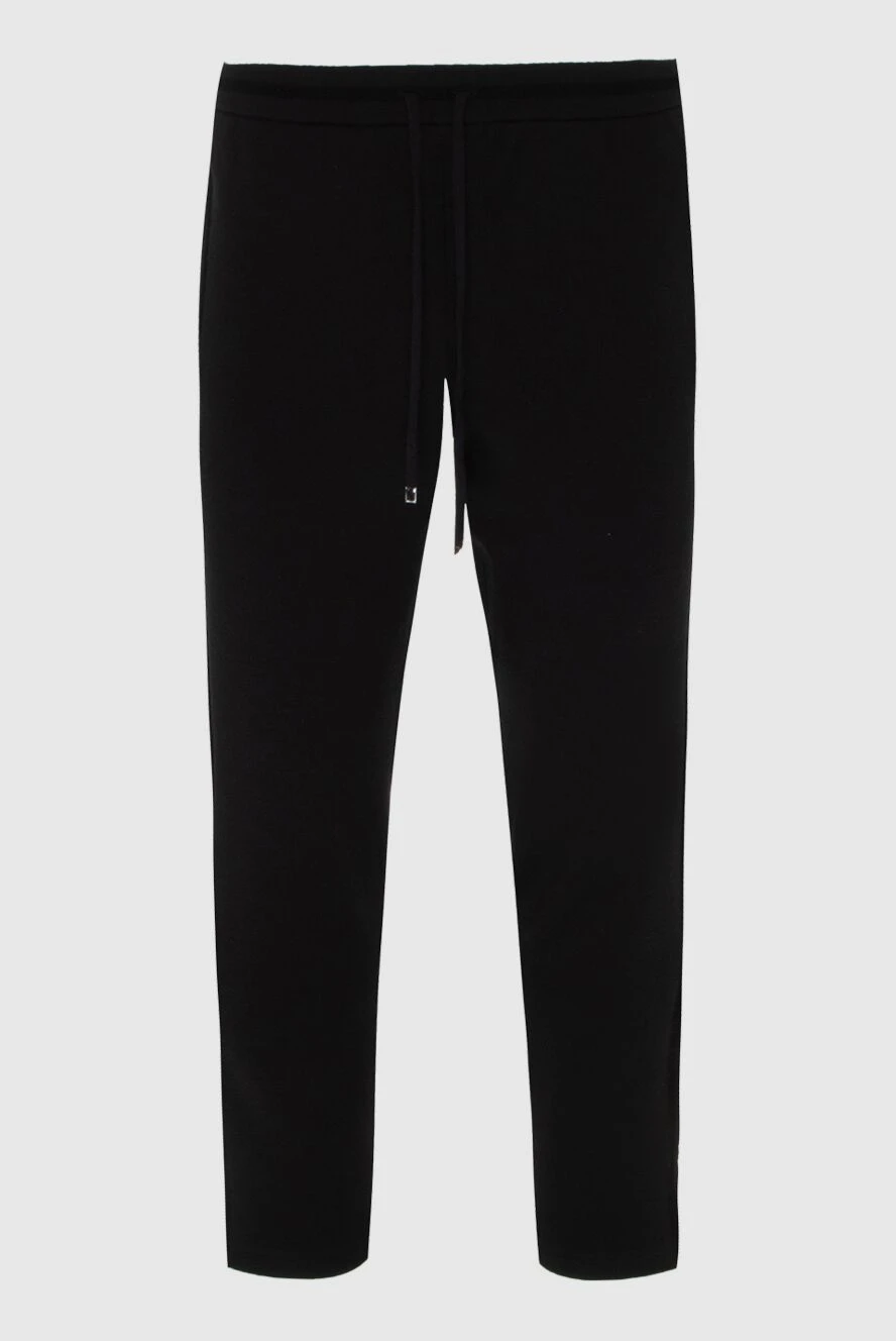 Zilli man men's sweatpants made of cashmere and silk, black купить с ценами и фото 171784 - photo 1