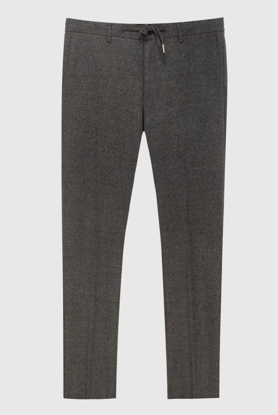 Cesare di Napoli man gray wool trousers for men купить с ценами и фото 171805 - photo 1