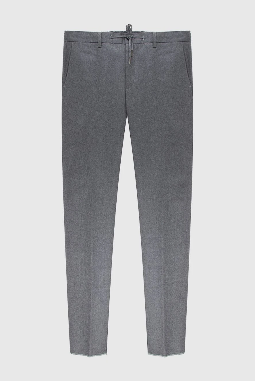 Cesare di Napoli man gray wool trousers for men купить с ценами и фото 171806 - photo 1