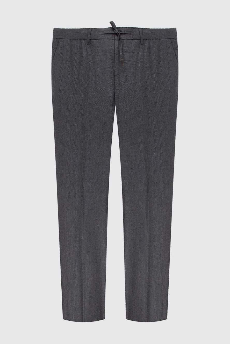 Cesare di Napoli man gray wool trousers for men купить с ценами и фото 171816 - photo 1