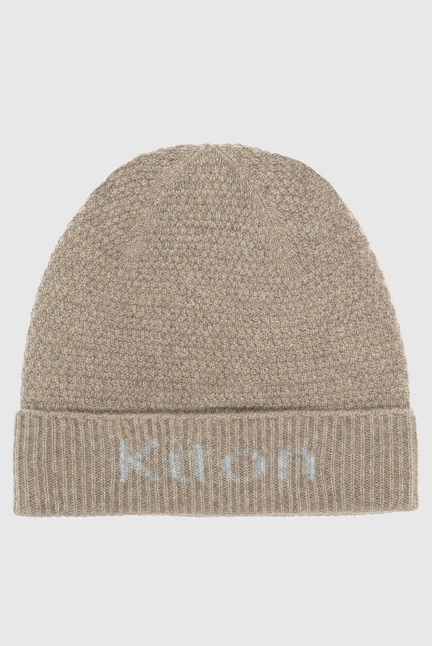 Kiton man gray cashmere hat for men купить с ценами и фото 171830 - photo 1