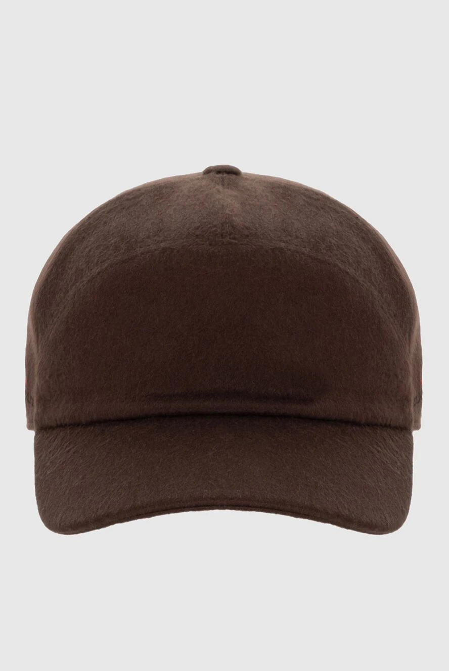 Kiton man brown cashmere cap for men купить с ценами и фото 171833 - photo 1