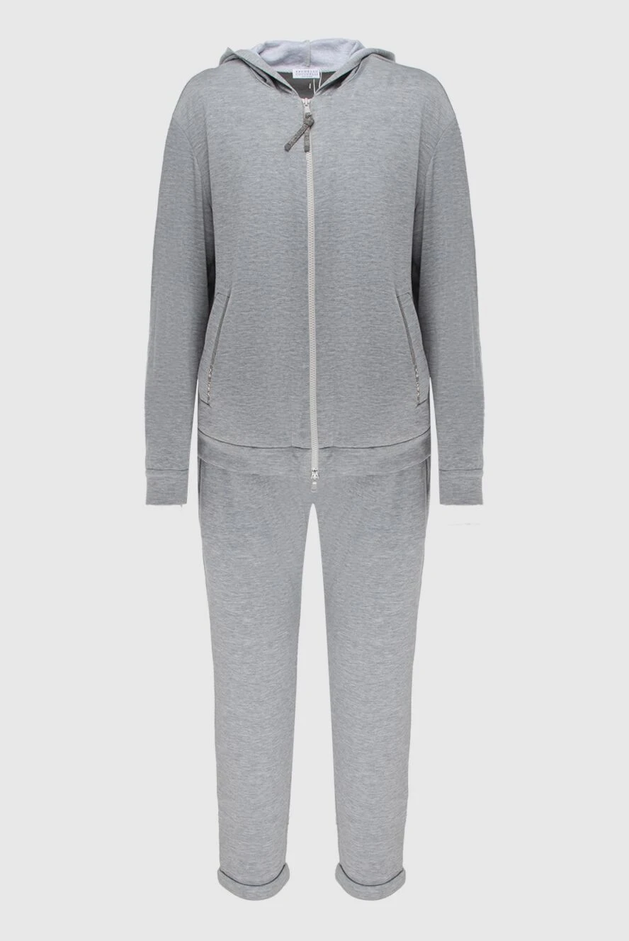 Brunello Cucinelli костюм из мягкого шелковистого хлопка в сером цвете
171849 - фото 1