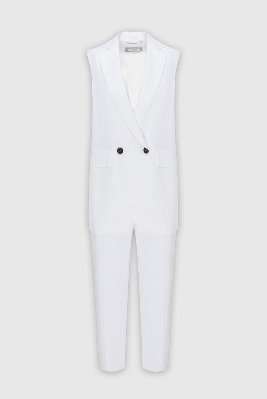 Peserico woman white women's trouser suit made of viscose and elastane купить с ценами и фото 171850 - photo 1