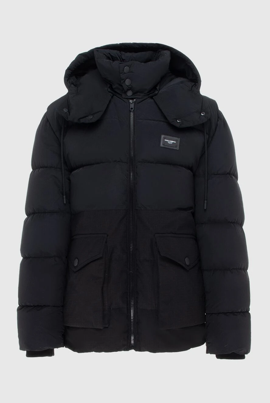 Dolce & Gabbana man winter jacket made of cotton and polyamide, black for men купить с ценами и фото 171864 - photo 1