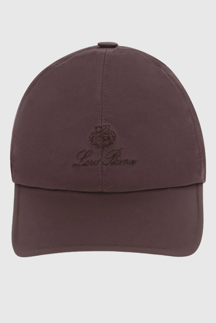 Loro Piana man men's burgundy polyester cap купить с ценами и фото 171883 - photo 1