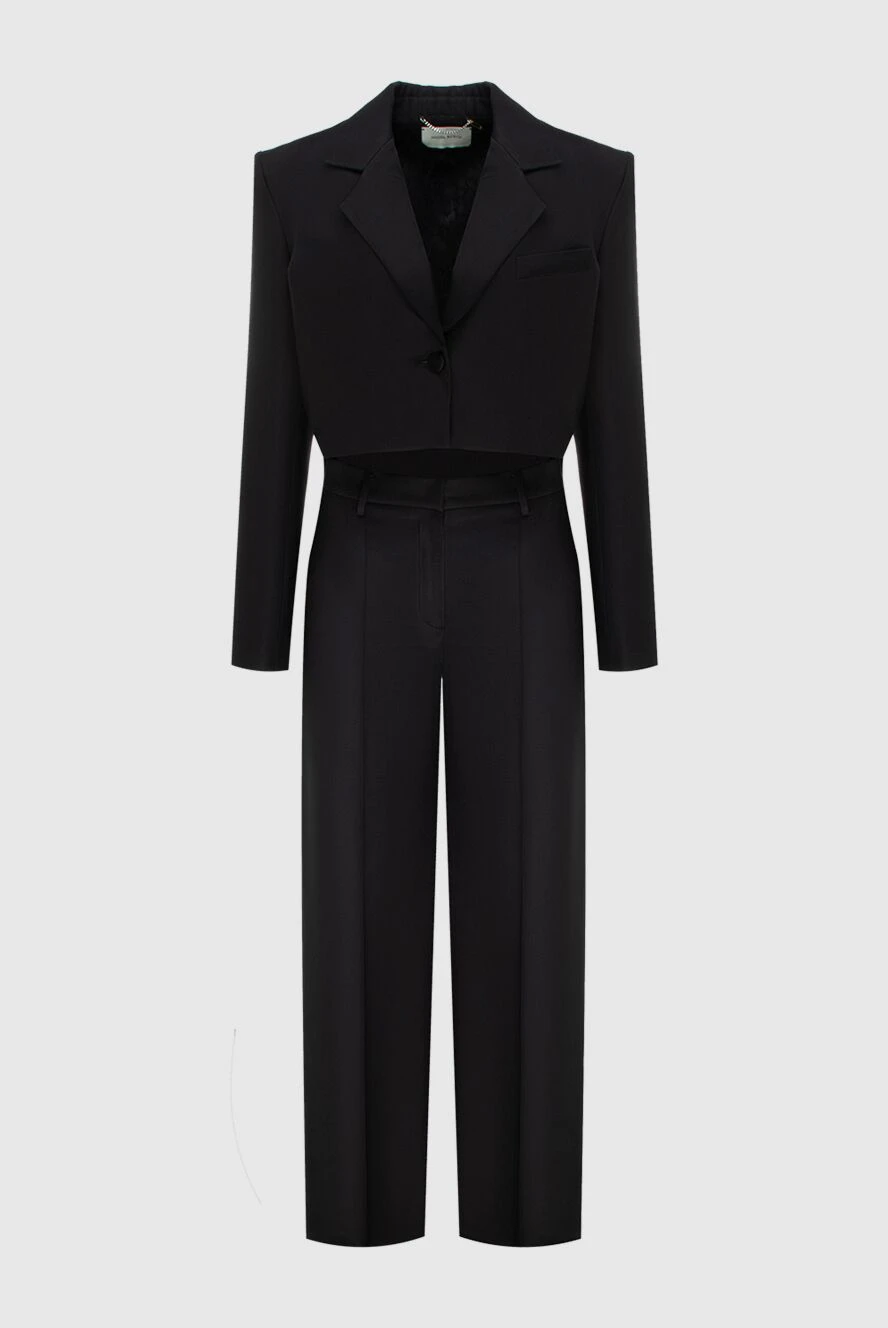 Magda Butrym woman women's black silk trouser suit купить с ценами и фото 171905 - photo 1