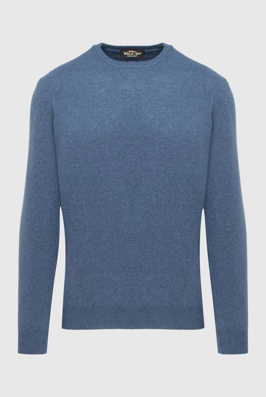 Cesare di Napoli man cashmere jumper blue for men купить с ценами и фото 171907 - photo 1