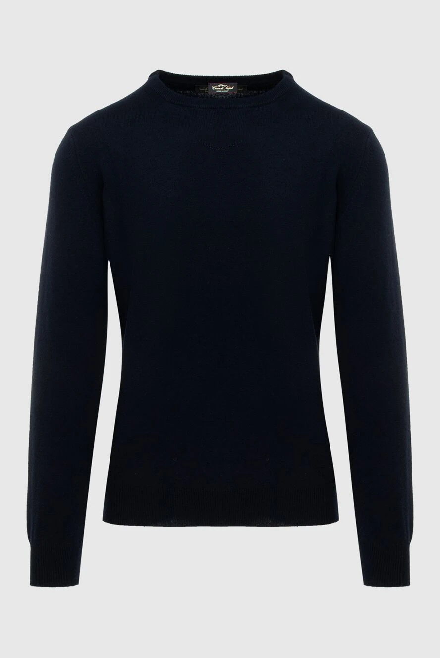 Cesare di Napoli man cashmere jumper blue for men купить с ценами и фото 171913 - photo 1