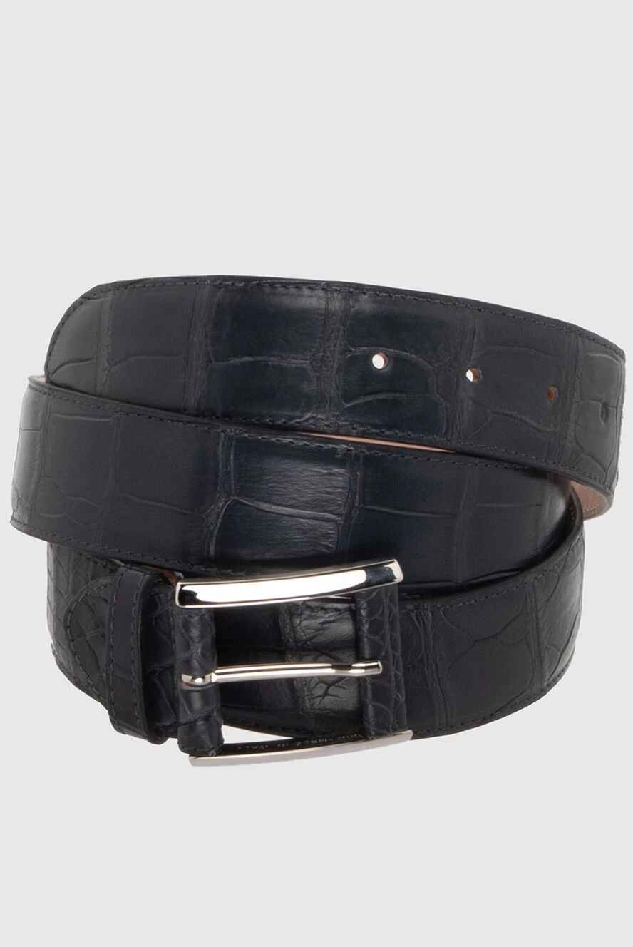 Cesare di Napoli man brown crocodile leather belt for men купить с ценами и фото 171945 - photo 1