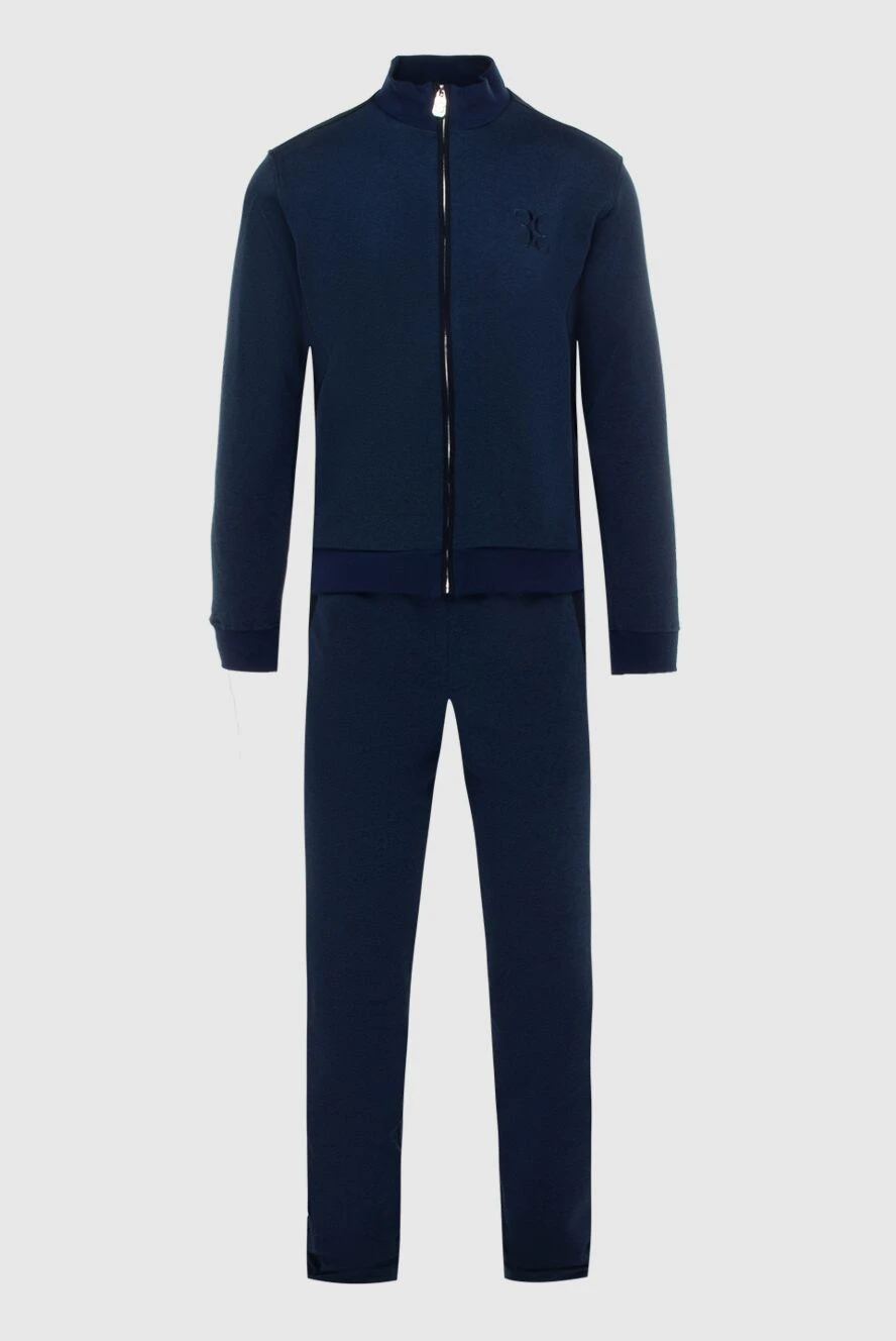 Billionaire костюм спортивный мужской из шелка и хлопка синий 171955 - фото 1