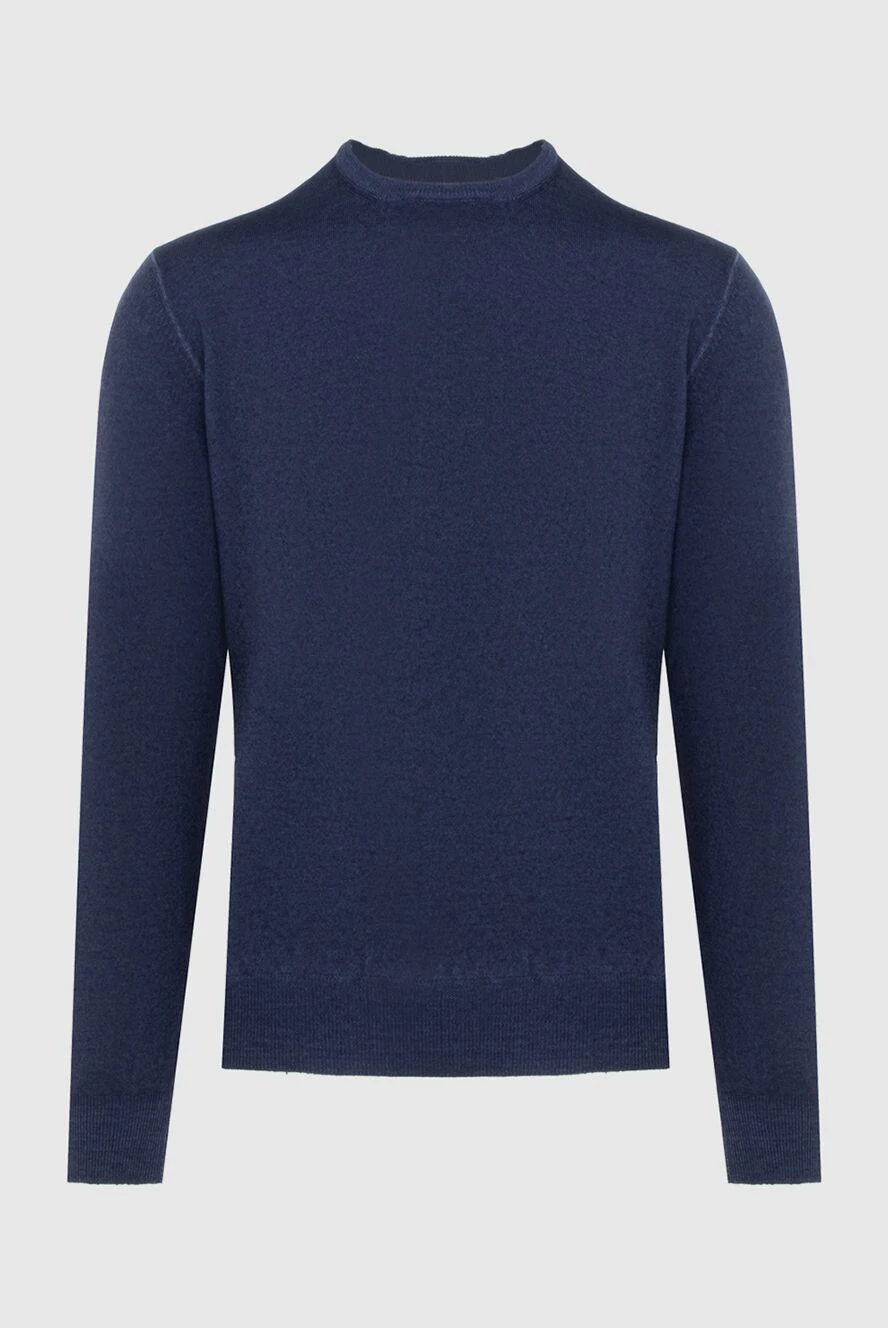 Gran Sasso man wool and cashmere jumper blue for men купить с ценами и фото 172042 - photo 1