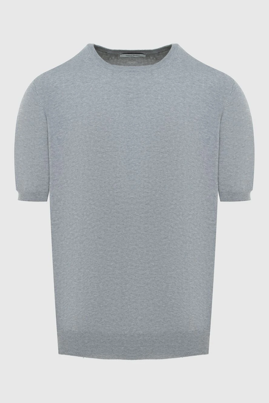 Gran Sasso man jumper with short sleeves gray for men купить с ценами и фото 172055 - photo 1