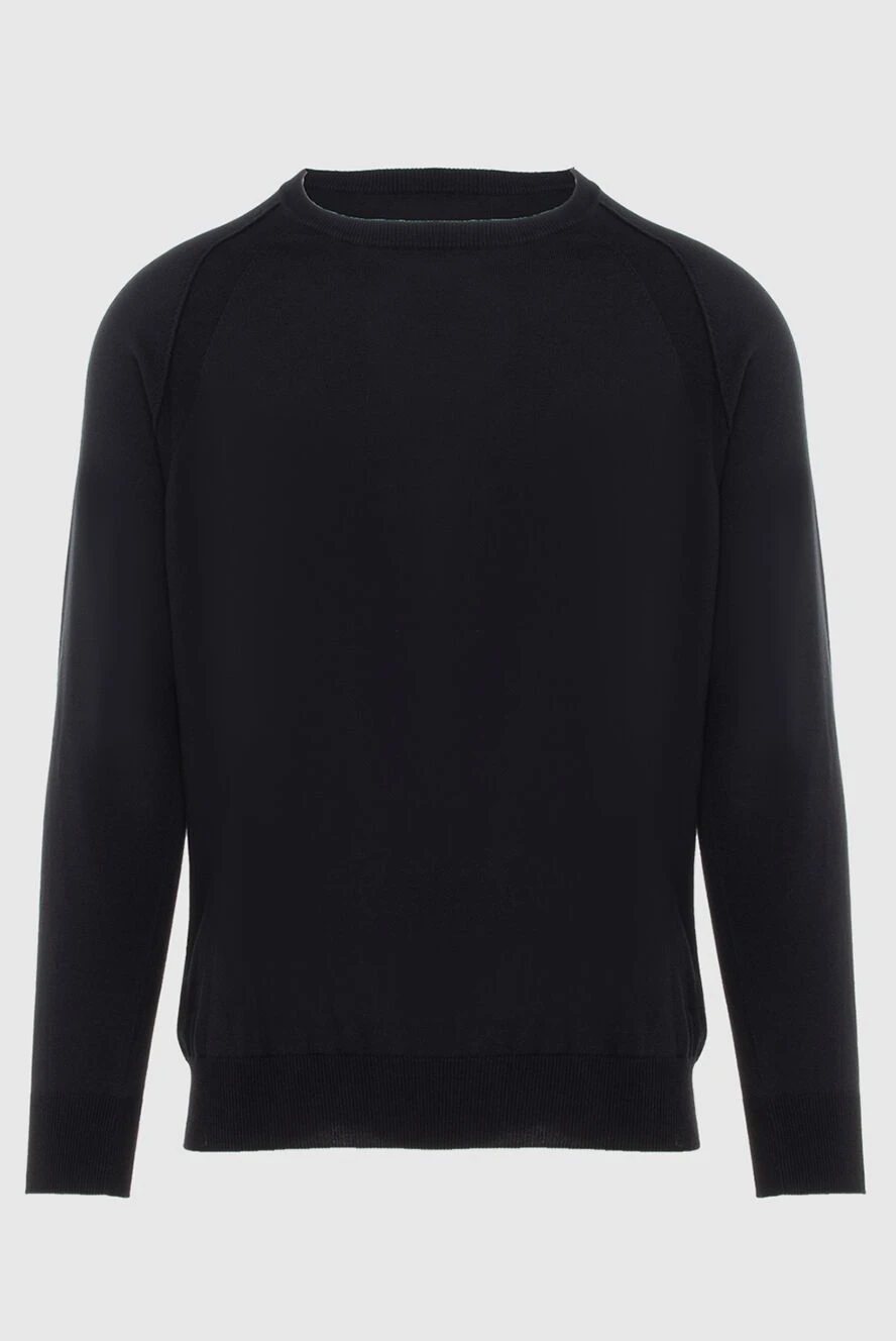 Gran Sasso man jumper cotton black for men купить с ценами и фото 172063 - photo 1