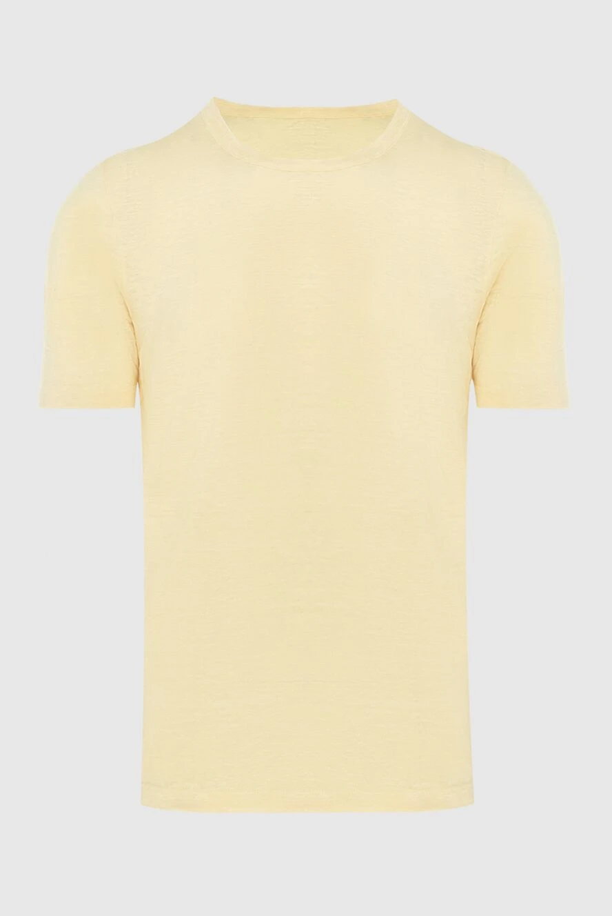 Gran Sasso man t-shirt linen yellow for men купить с ценами и фото 172080 - photo 1