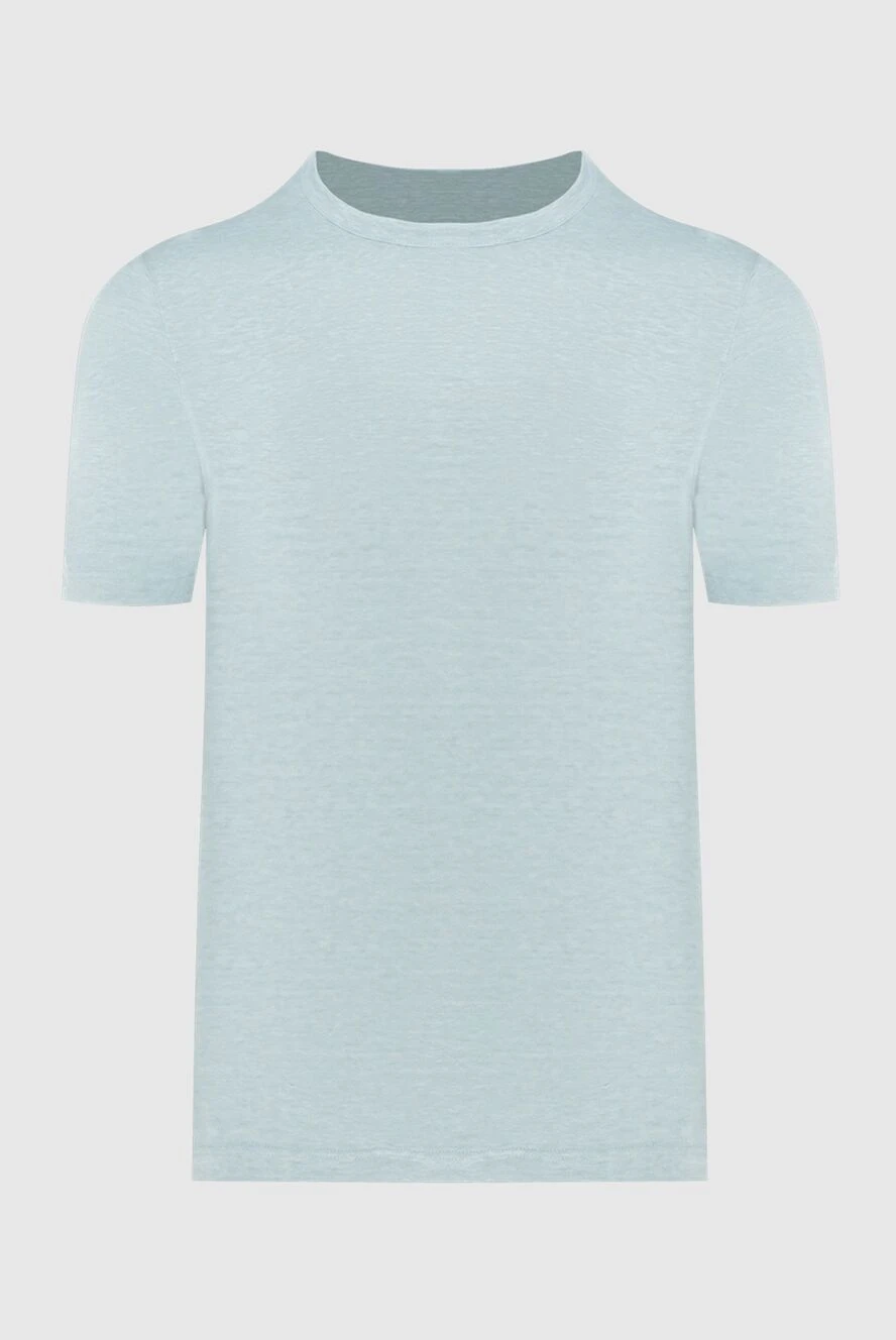 Gran Sasso man t-shirt linen blue for men купить с ценами и фото 172081 - photo 1