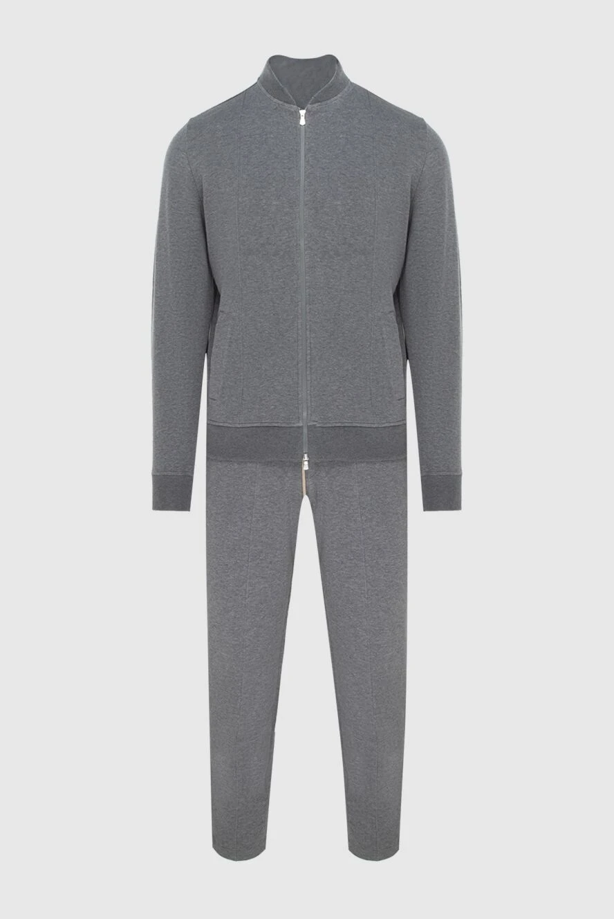 Gran Sasso man gray cotton sports suit for men купить с ценами и фото 172095 - photo 1