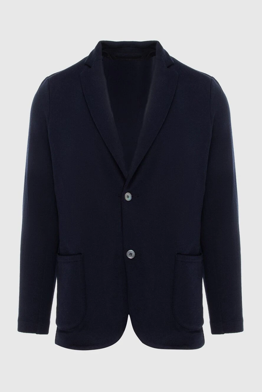 Gran Sasso man blue wool jacket for men купить с ценами и фото 172097 - photo 1