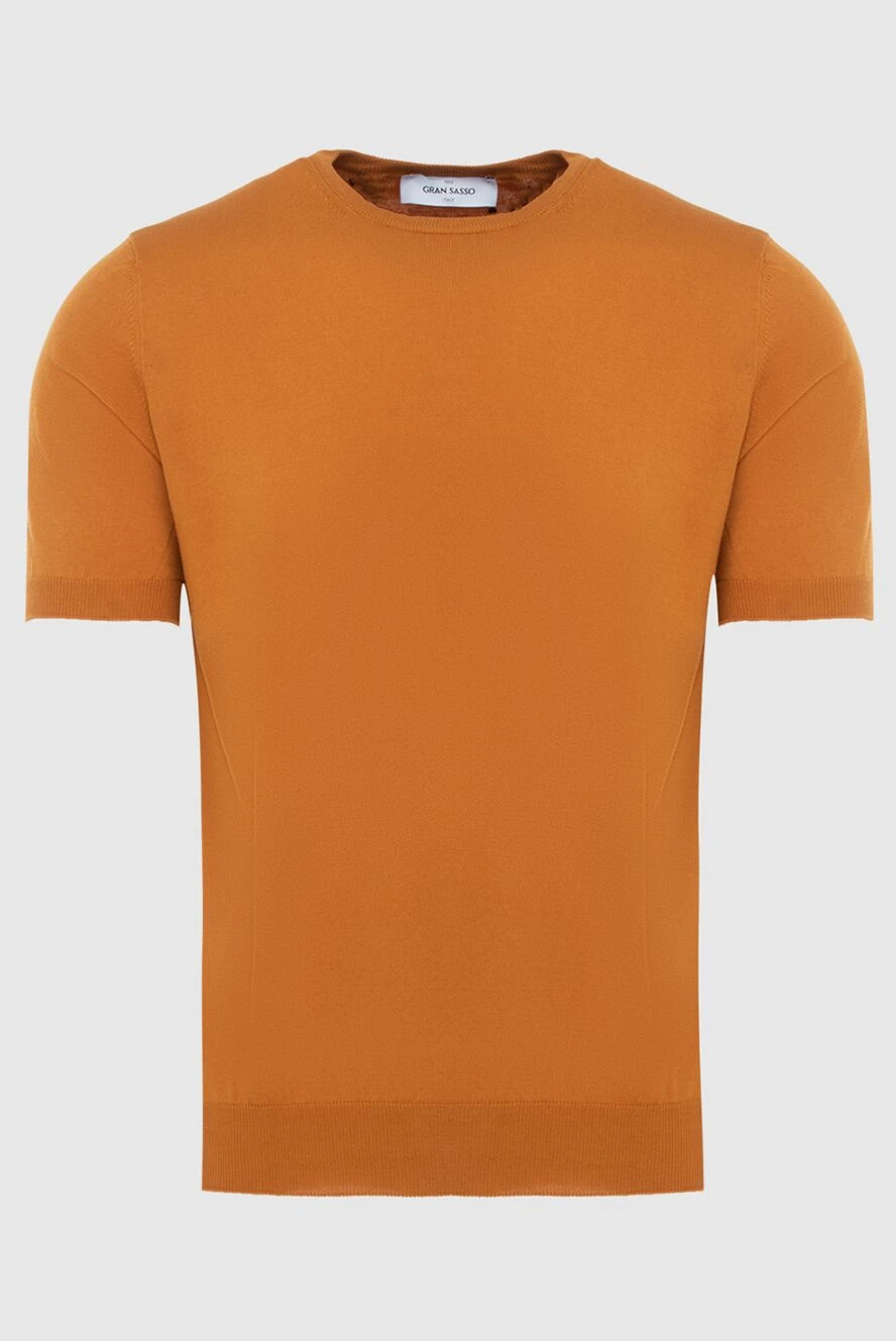 Gran Sasso man short sleeve jumper orange for men купить с ценами и фото 172106 - photo 1