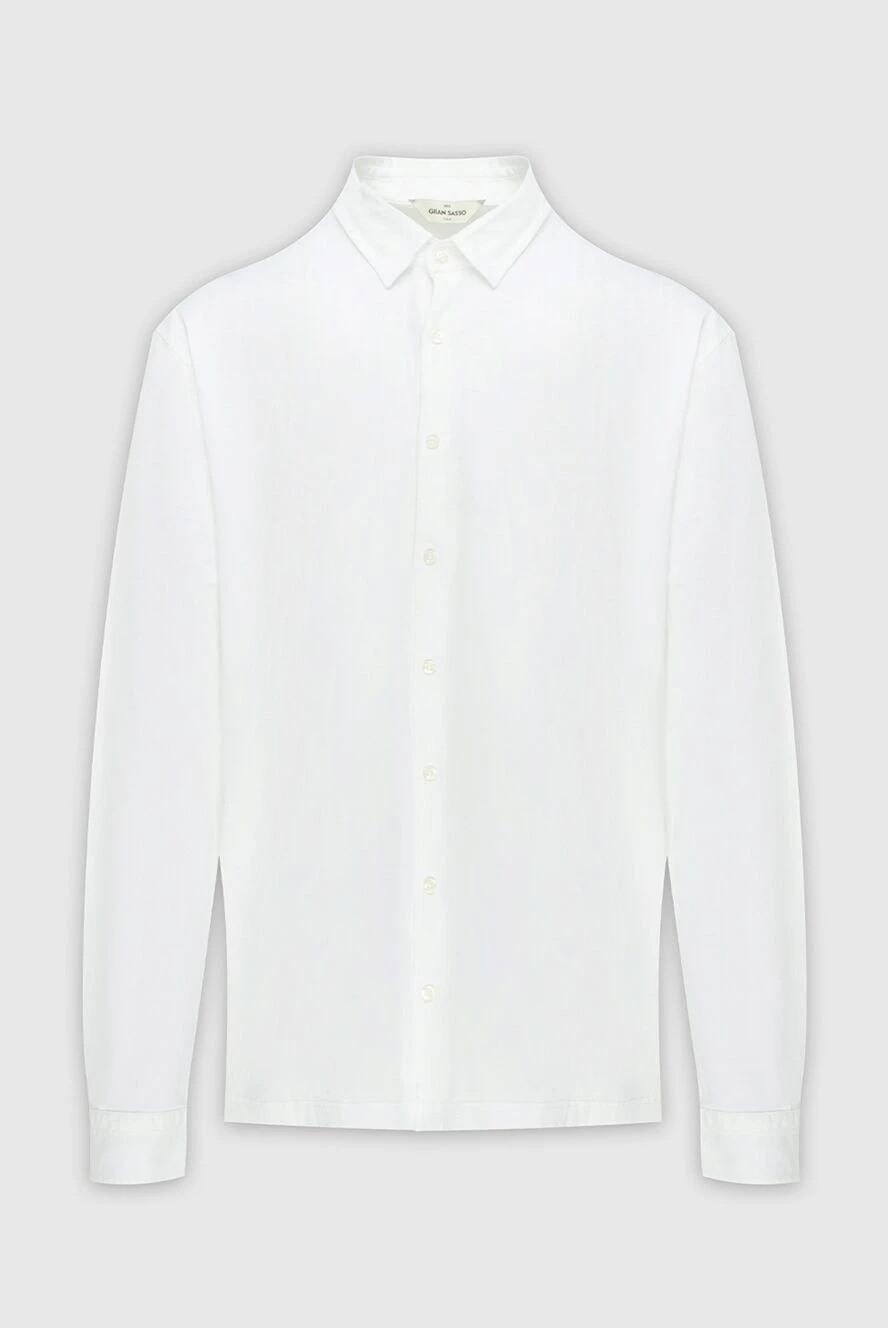 Gran Sasso man shirt with long sleeves white for men купить с ценами и фото 172108 - photo 1