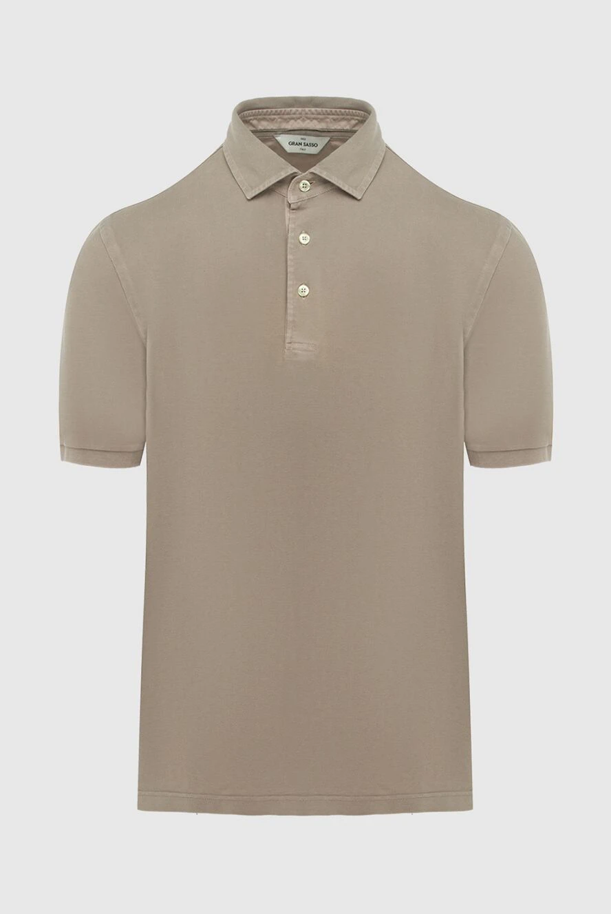 Gran Sasso man polo cotton beige for men купить с ценами и фото 172111 - photo 1