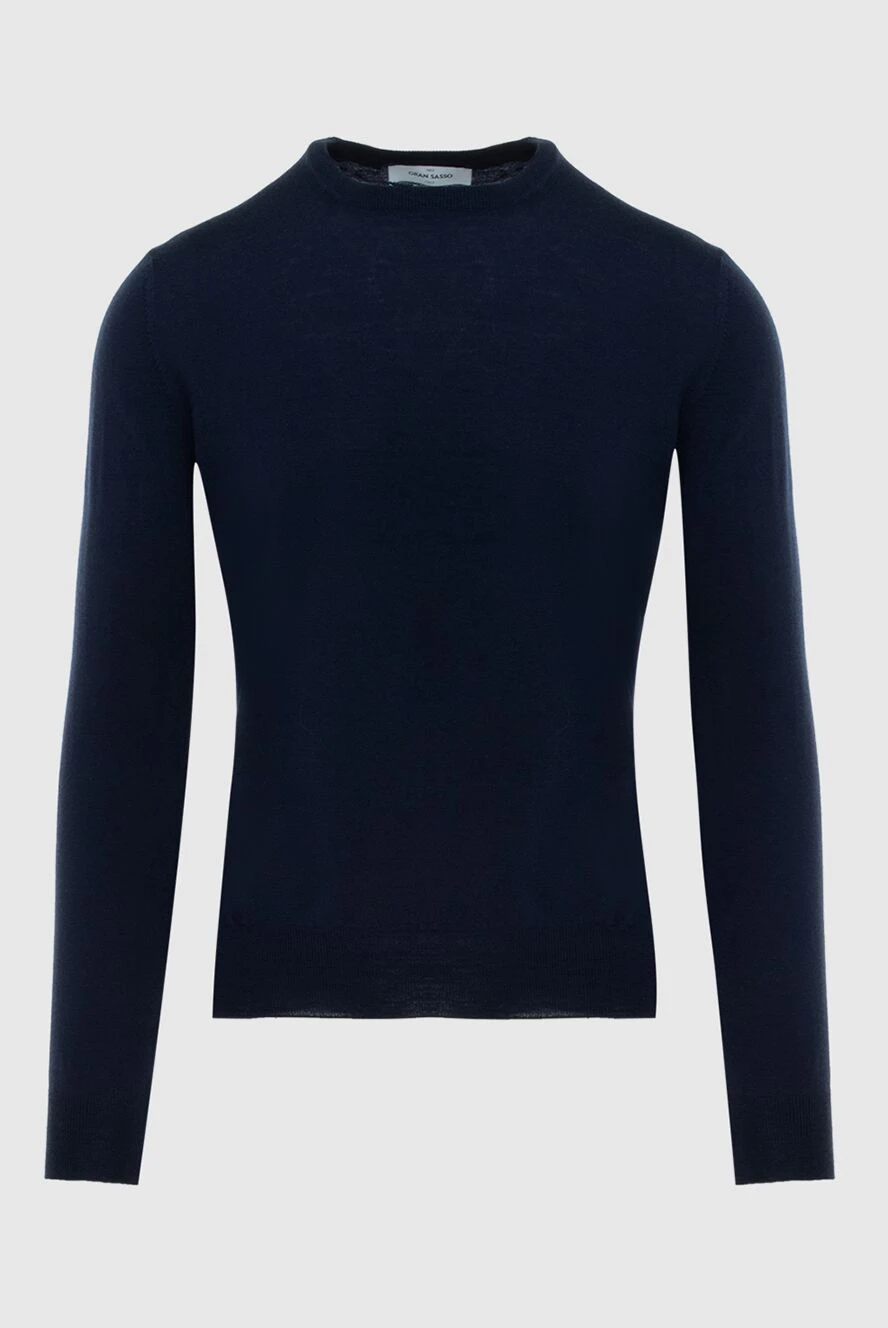 Gran Sasso man blue wool jumper for men купить с ценами и фото 172118 - photo 1