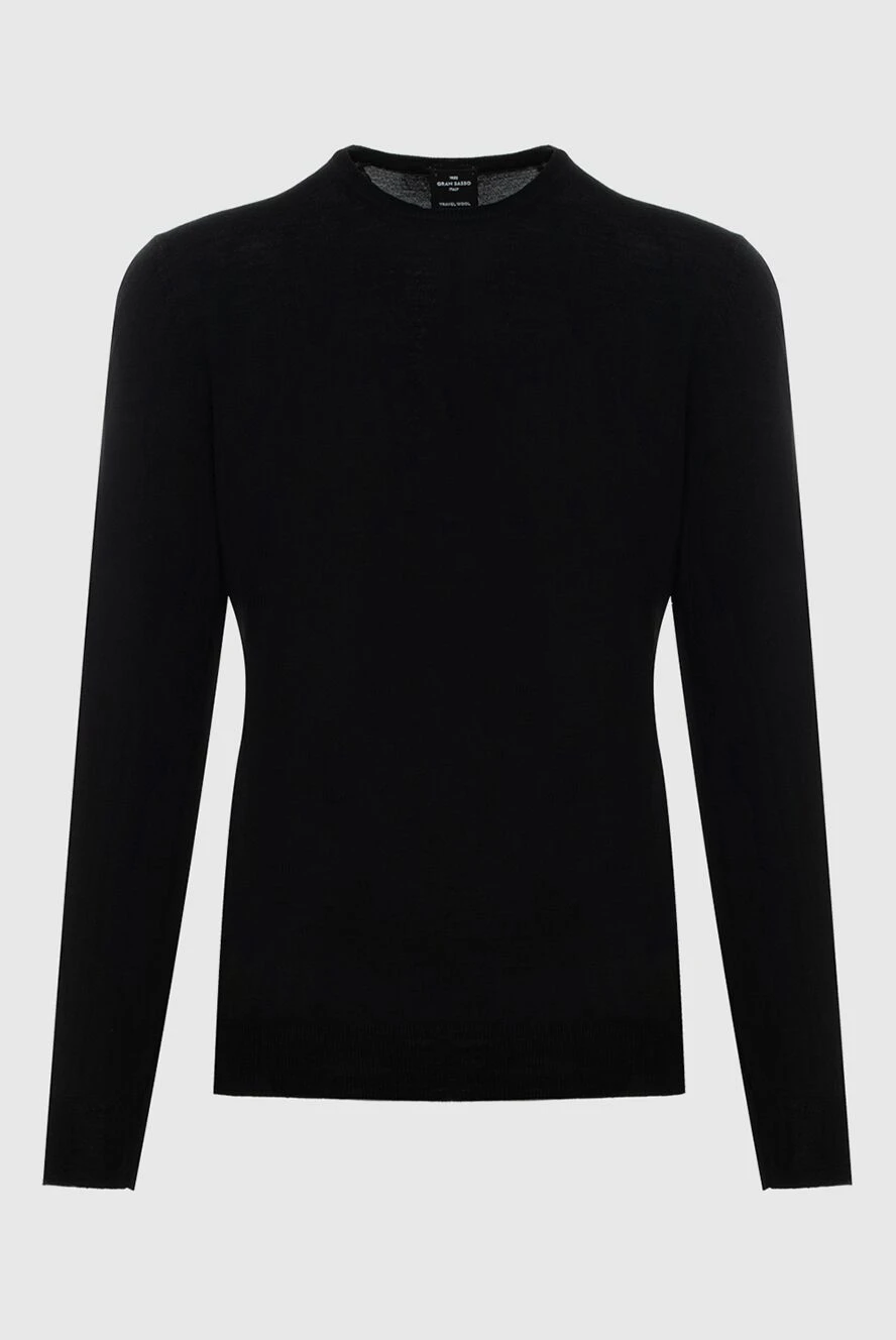 Gran Sasso man black wool jumper for men купить с ценами и фото 172129 - photo 1