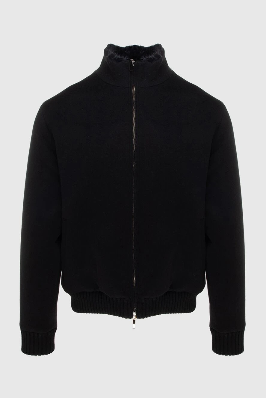 Fabio Gavazzi мужские куртка на меху из кашемира черная мужская купить с ценами и фото 172171