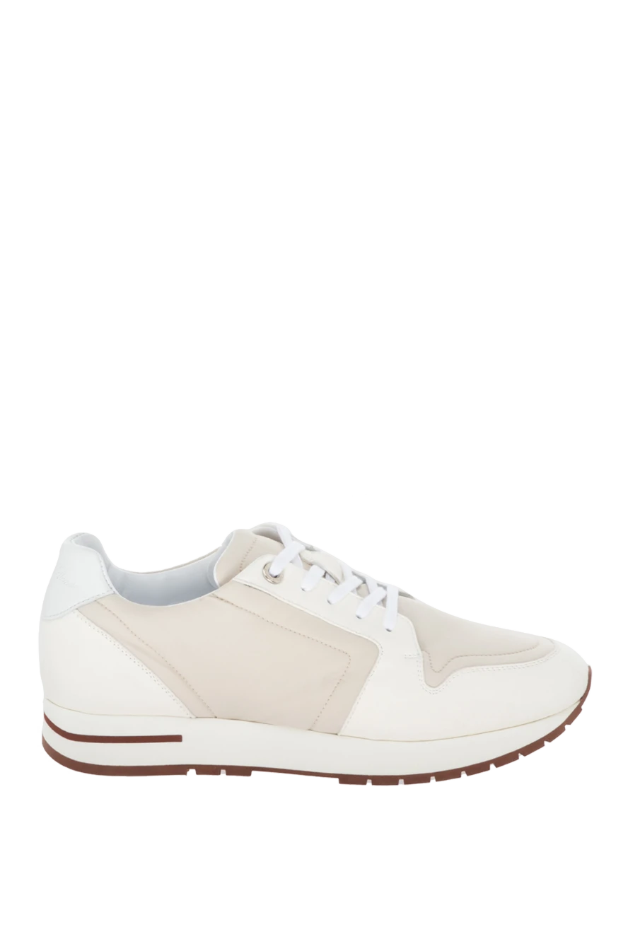 Loro Piana woman white textile and suede sneakers for women купить с ценами и фото 172210 - photo 1